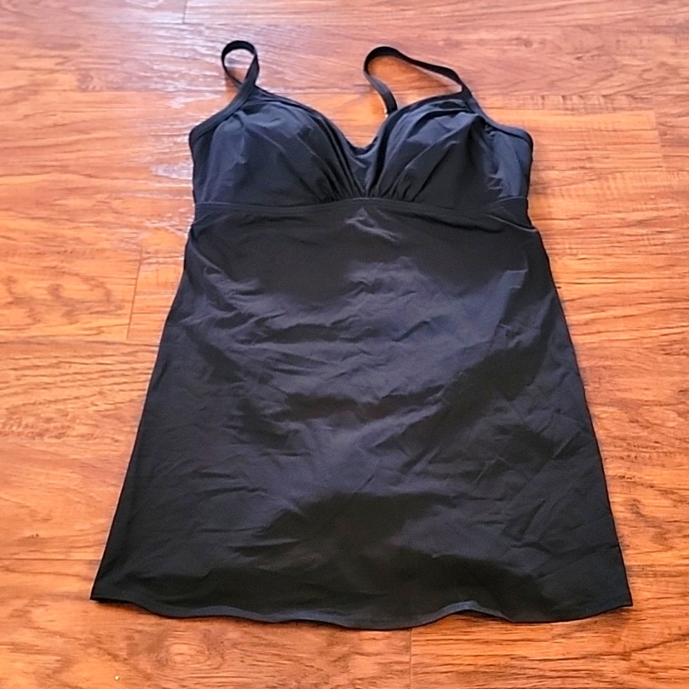 Lands End NWOT Black Swimdress Size 16W